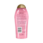 OGX Sensitive + Rose Water & Pink Sea Salt Body Scrub, 19.5 fl oz | Gentle Exfoliating Daily Body Wash, Rose Quartz, Softens Skin, Sulfate-Free Surfactants
