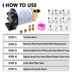 S3213 Fuel Water Separator Kit for Yamaha and for Mercury Outboard Motors