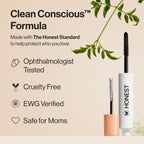 Honest Beauty 2-in-1 Extreme Length Clean Mascara, Primer, Black, .27 fl oz