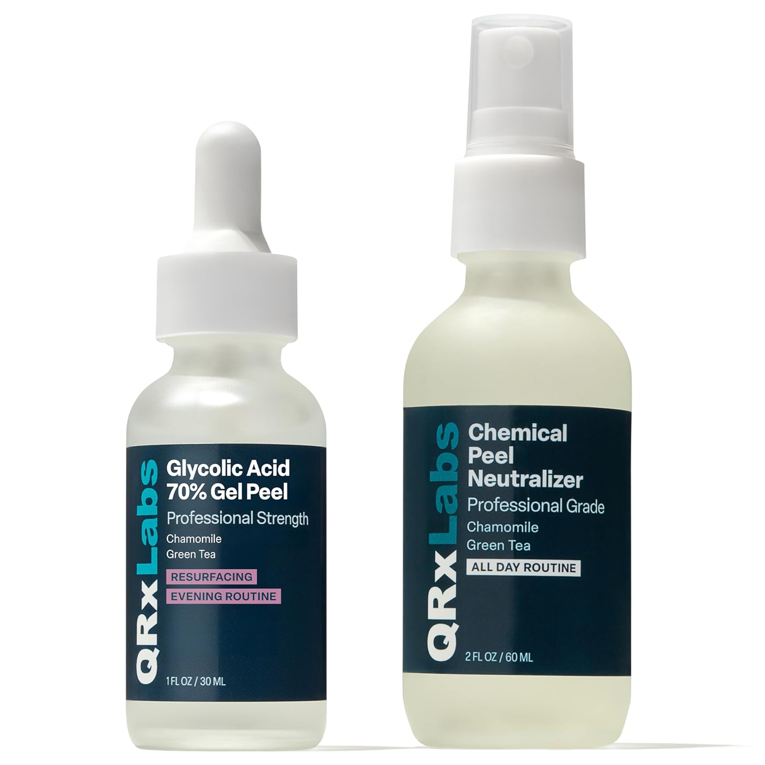 Buy now QRxLabs Chemical Peel Neutralizer Spray - 2 Fl Oz Mist - Glycolic Acid Peel Neutralizer for Face Aftercare & pH Balancer Gel Peel with Neutralizer Set at indiglob india