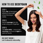 Hair Growth Serum by Deoxygain - DHT Blocker with 2DDR for Hair Regrowth