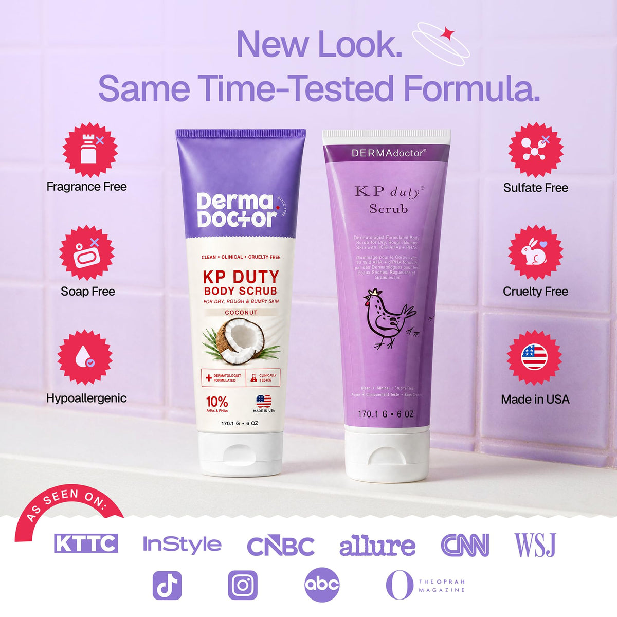 DERMAdoctor KP Bump Eraser Body Scrub, 10% AHAs + PHAs, Rough & Bumpy Skin