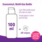 iVIZIA Micellar Eyelid Cleanser, 3.3 fl oz (100ml) | Micellar, Lifts oils and makeup, No Rinse, Gentle Eye Makeup Remover, Economical bottle for eyelids, BAK-free