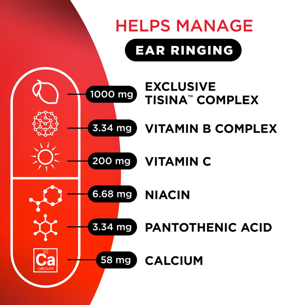 LIPO Ear Ringing Support, Lemon Bioflavonoid Complex, 100 Caplets