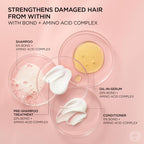 L'Oreal Paris Sulfate Free Bond Repair+ Shampoo and Conditioner Set with Bond + Amino Acid Complex, Strengthens and Repairs Damaged or Color Treated Hair, EverPure, 13.6 Fl Oz Set (Packaging May Vary)