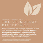 Dr. Murray's Lithium Orotate 1 mg Vegan Capsules, Mood Support, 90 Count