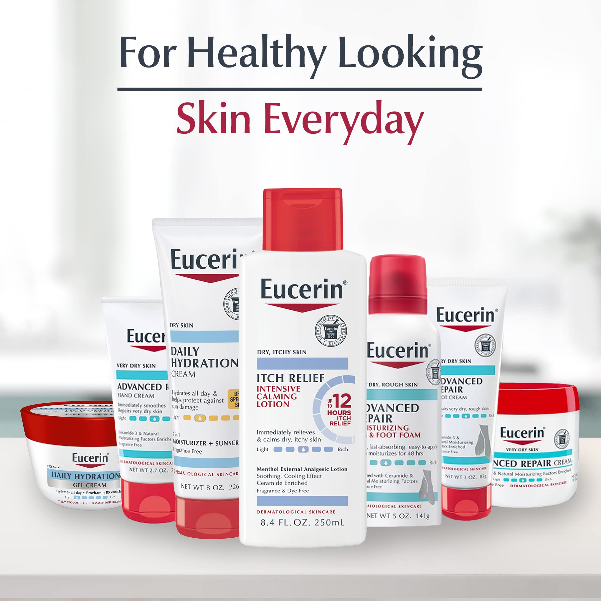 Eucerin Skin Calming Cream with Natural Oatmeal and Glycerin, 14 OZ | Body Cream Enriched with Natural Oatmeal and Glycerin, Calms and Helps Prevent Dry, Itchy Skin, Fragrance Free