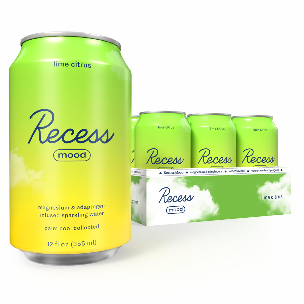 Recess Mood Calm Drink, Lime Citrus, 12 Pack