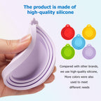 5 Pack Pet Food Can Covers Universal Can Lids Safe/Silicone Dog&Cat Food Can Lid Covers