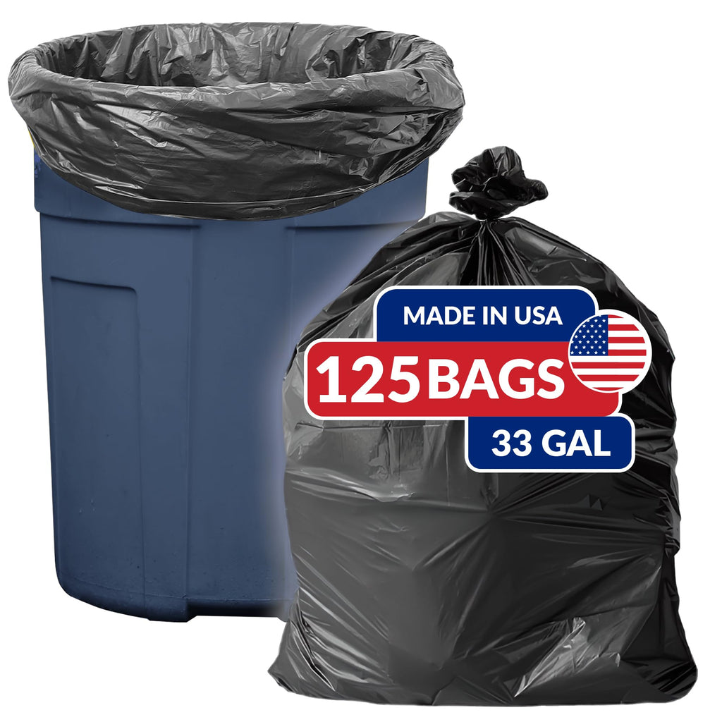 Reli. SuperValue 33 Gallon Trash Bags | 125 Count | Made in USA