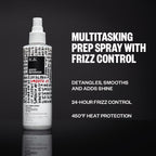 IGK Good Behavior 4-in-1 Prep Spray, Heat Protectant, Leave-In Detangler | Controls Frizz 24 Hours, Heat Protection + Shine, Weightless, Vegan, Full + Travel 7 Oz + 2 Oz