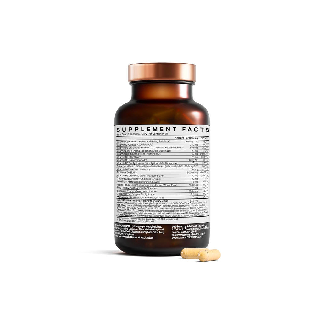 FoliGROWTH® Hair Growth Supplement for Women & Men | for Thicker, Fuller Hair | Supports Thinning Hair, Backed by 20 Years of Experience in Hair Loss Treatment Clinics