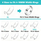 Ring Sizers for Loose Wide Rings - Invisible Clip-on Ring Size Adjusters