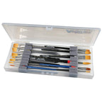Buy now ArtBin KW903 Brush Box with Foam Inserts, Fine Art Portable Paint Brush Organizer, Plastic, Clear, 1.0 Count at indiglob india