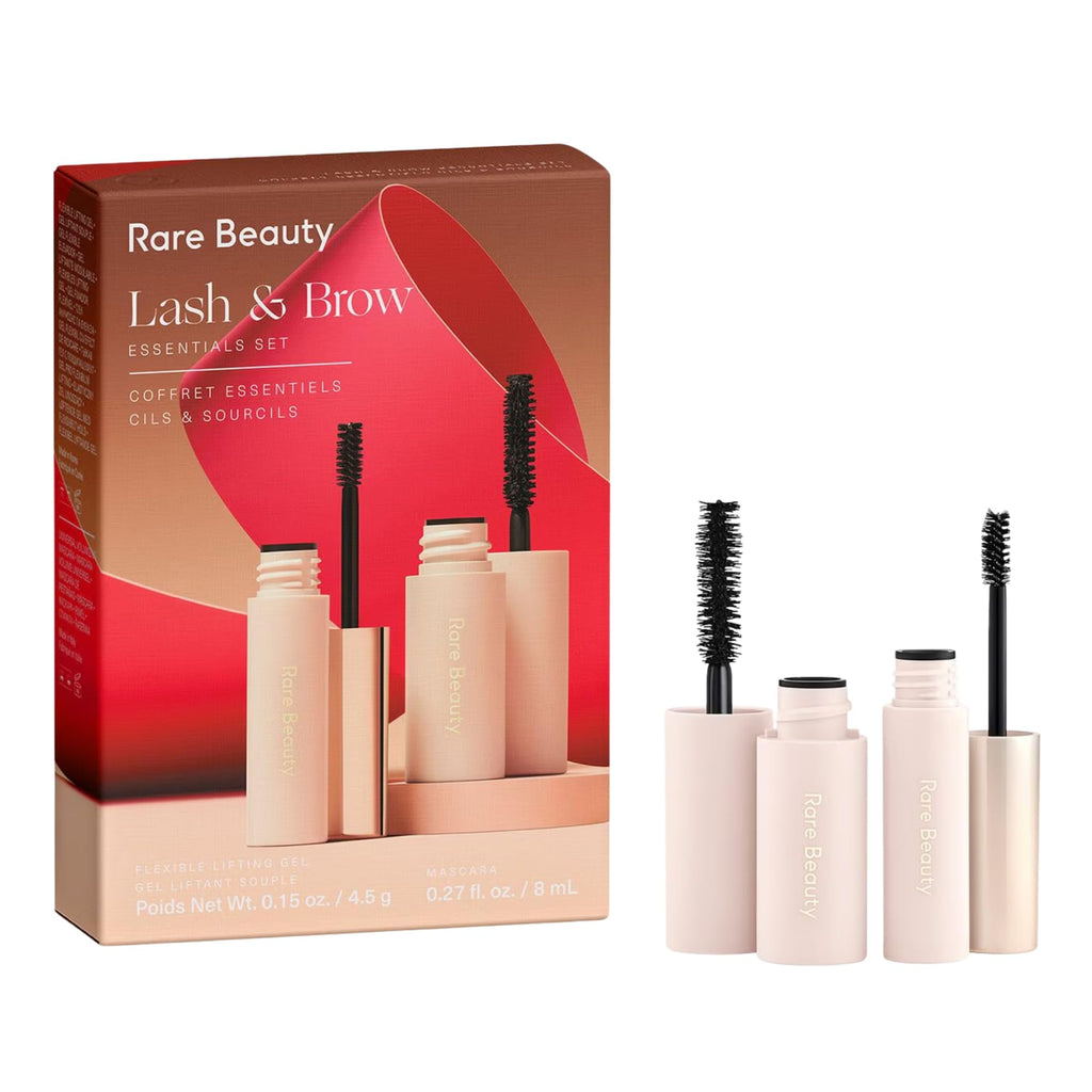 Buy now Rare Lash & Brow Essentials Set â€“ Mini Volumizing Mascara and Clear Lifting Brow Gel Duo for Fuller Lashes and Sculpted Brows at indiglob india