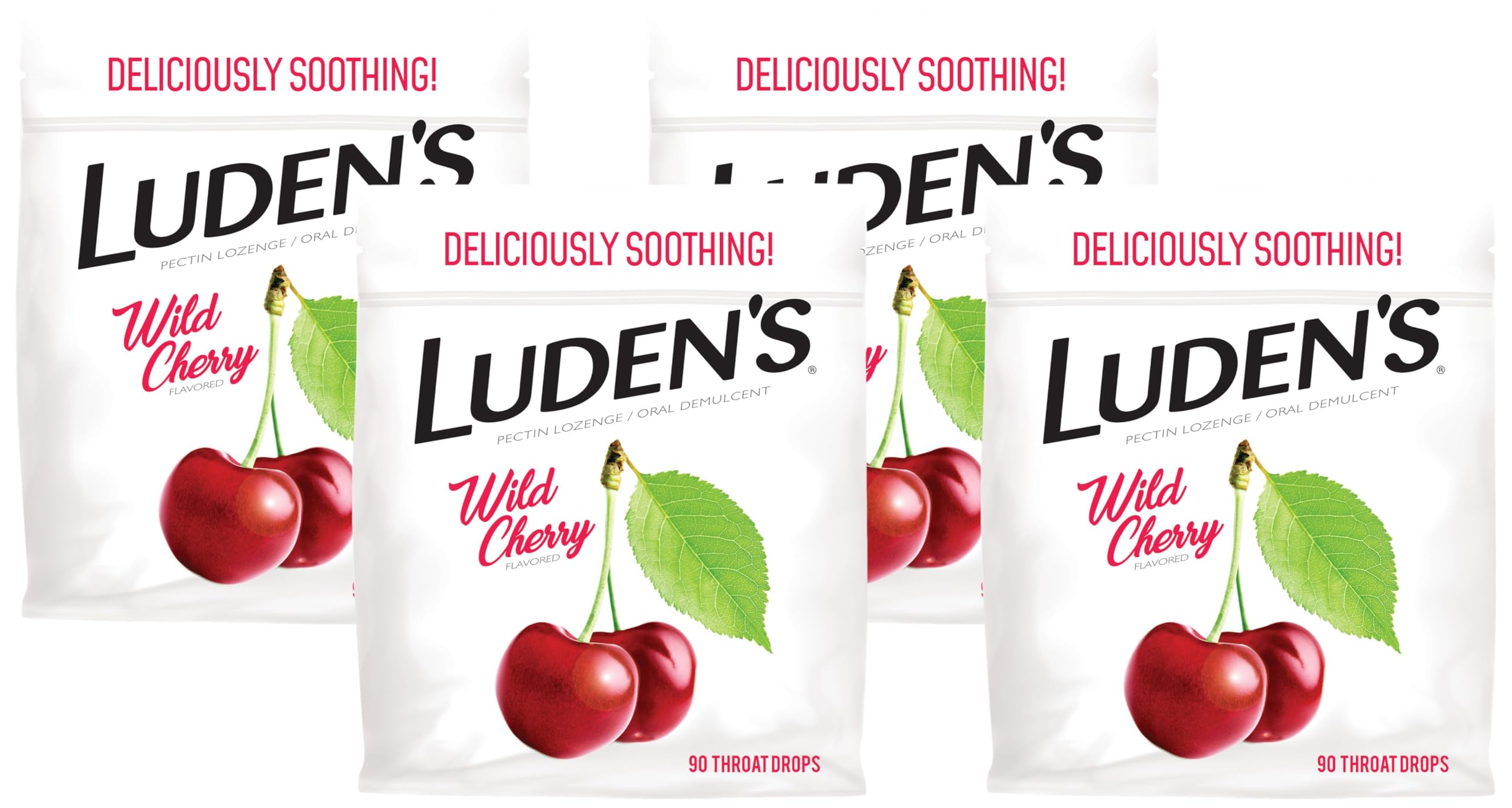 Buy now Luden's Sore Throat Relief Lozenges for Minor Everyday Irritation & Dry Mouth, Wild Cherry Flavored Drops, 90 Count Wild Cherry 90 Count (Pack of 4) at indiglob india