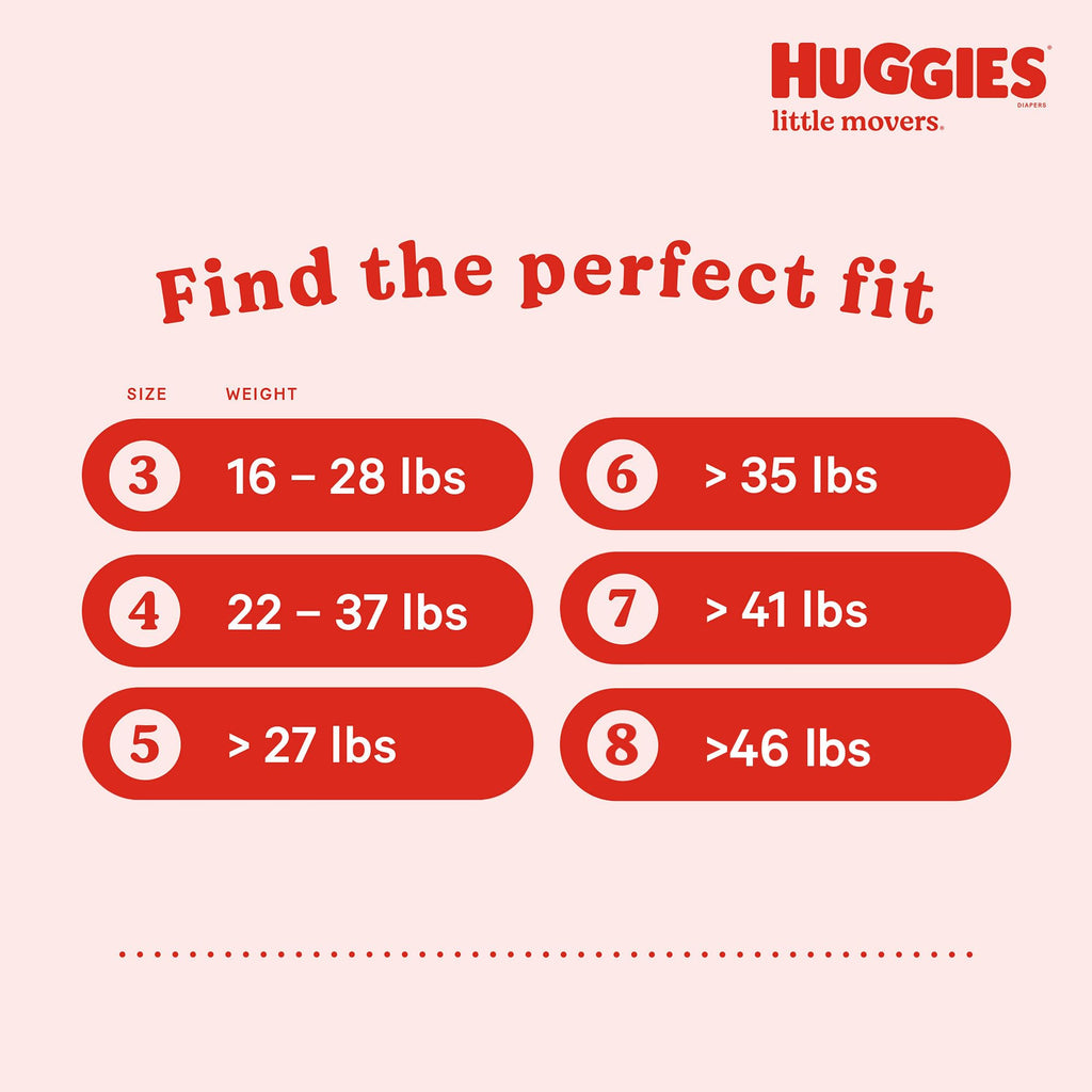 Huggies Little Movers Diapers Size 6, 108 Count (2 Packs of 54)