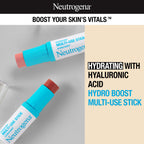 Buy now Neutrogena Hydro Boost Hydrating Multi-Use Makeup Stick with Hyaluronic Acid, Gentle Multi-Use Colored Makeup Balm to Brighten Lips, Cheeks & Eyes, Non-Comedogenic, Soft Pink, 0.26 oz at indiglob india