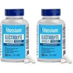 Vitassium Electrolytes Salt Pills for POTS Scientifically Formulated 100ct | Made for POTS & high sodium diets. Developed with patients, doctors and caregivers. 500mg sodium per 2-capsule serving.