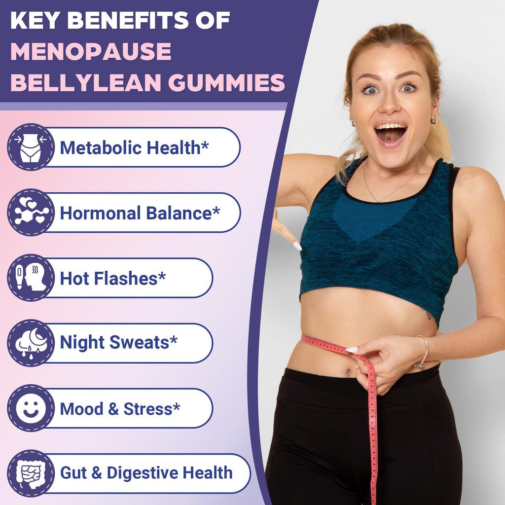 Menopause Supplements for Women, 60 Servings & 0 Sugar Menopause Gummies