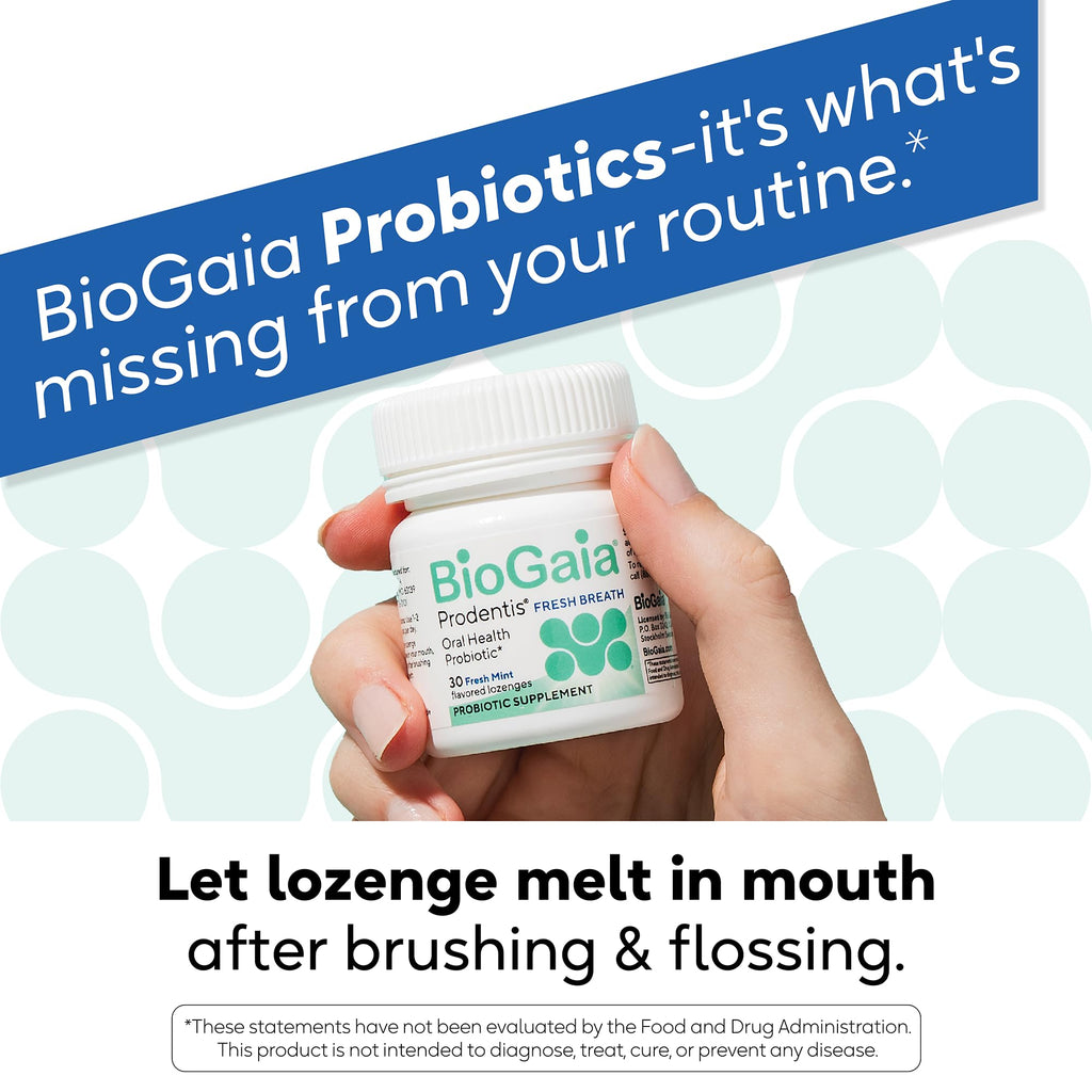 BioGaia Prodentis Fresh Breath Oral Probiotics for Bad Breath & Halitosis