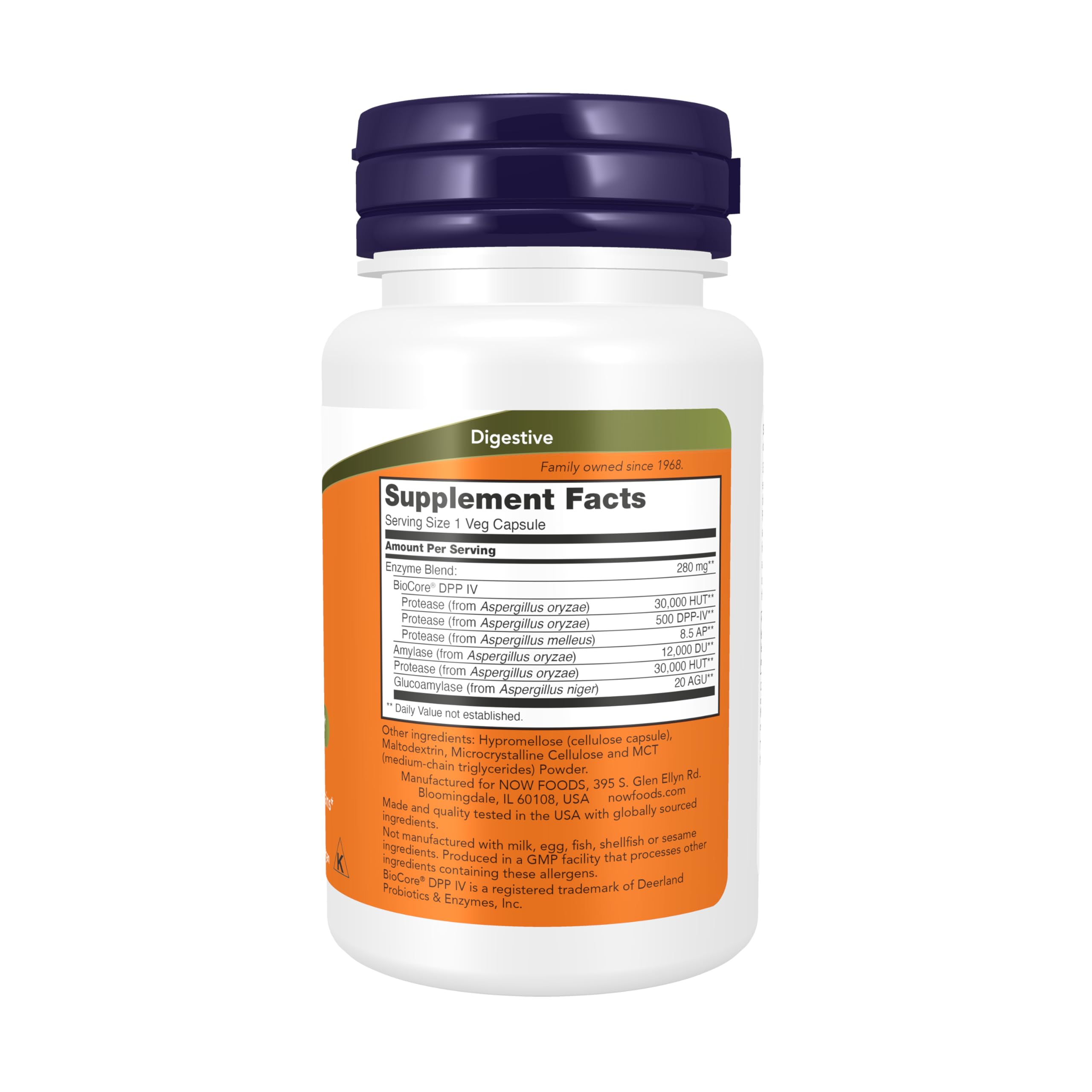 Buy now NOW Foods Supplements, Gluten Digest with BioCore??DPP IV, Gastrointestinal Support*, 60 Veg Capsules at indiglob india
