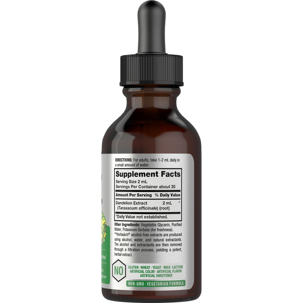 Horbäach Dandelion Root Extract Supplement| 2 fl oz | Super Concentrated