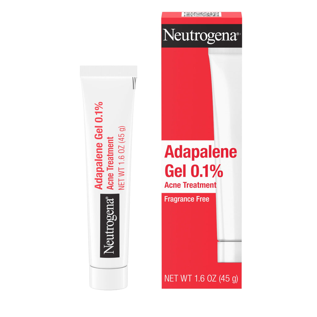 Buy now Neutrogena 0.1% Adapalene Gel Acne Treatment, Topical for Acne, Adapalene Medication for Blemishes, Once Daily Topical Retinoid to Prevent Breakouts, Oil & Fragrance-Free, 1.6 oz at indiglob india