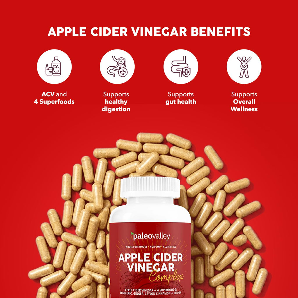 Paleovalley Apple Cider Vinegar Complex Capsules with Organic Superfoods