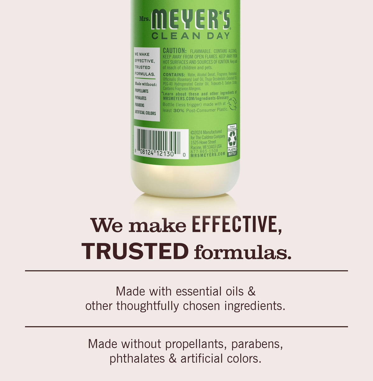 MRS. MEYER'S CLEAN DAY Room Spray, Fresh Cut Grass Scent, 8 Fl Oz Bottle