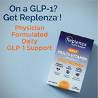 Replenza Daily GLP-1 Nutritional Support Supplement, 60 Tablets | Gut Health, Stress Support & Cellular Energy – Essential Vitamins & Minerals, Daily Wellness