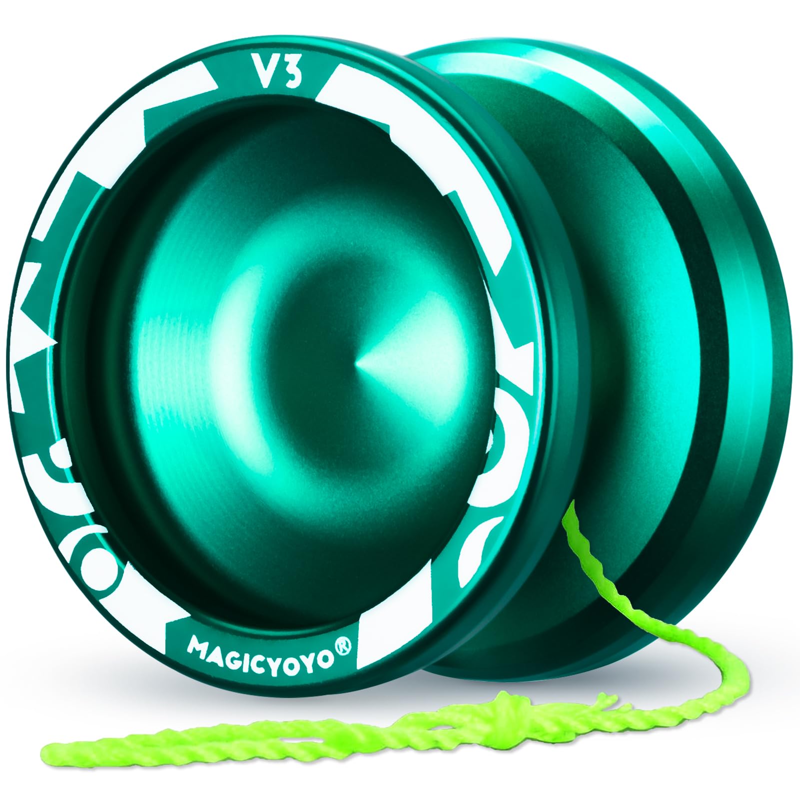 Buy now MAGICYOYO V3 Yoyo for Kids 8-12 or Above, Responsive Yoyo Professional with Dual Function, Professional Trick Yo yo for Adults with 12 Yo-yo Strings, KK Bearing, Bearing Puller, Axle,Case Bag -Black Green at indiglob india