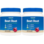 Nutricost Organic Beet Root Powder 1 LB - Vegan, Superfood, Certified USDA Organic (Pack of 2)