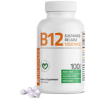 Bronson Vitamin B12 1000 mcg Sustained Release, Energy Support, 100 Tablets | Healthy Brain Function & Nervous System Support, Vegan, Non-GMO, Gluten-Free & Soy-Free