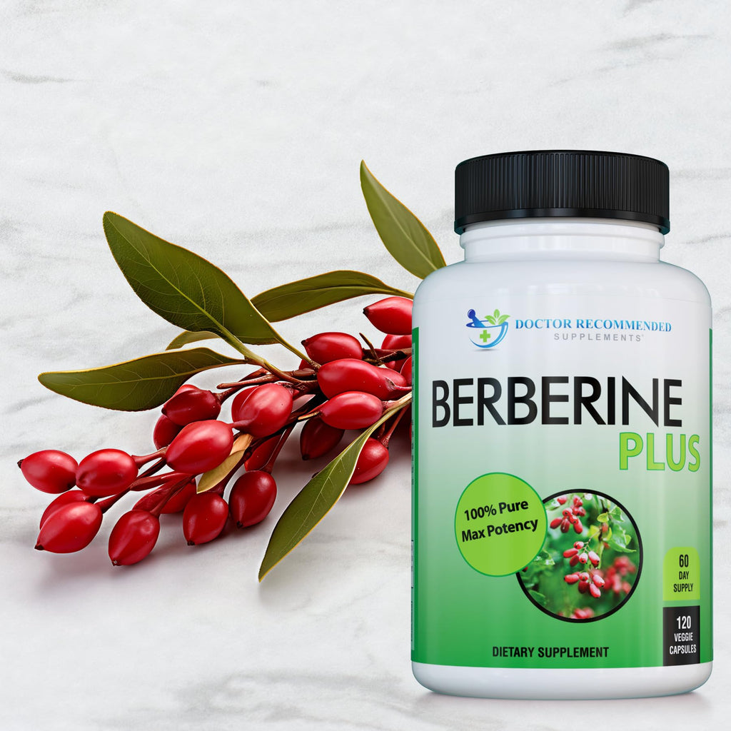 DOCTOR RECOMMENDED SUPPLEMENTS Berberine Plus 1200mg Per Serving - 120 Veggie Capsules Royal Jelly (120 Count (Pack of 3))