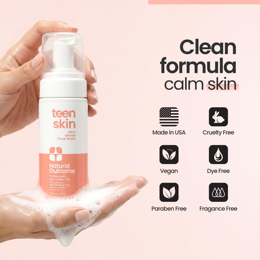 Natural Outcome Teen Skin Ultra Gentle Kids Face Wash, 5 oz