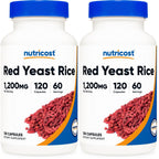 Nutricost Red Yeast Rice 1200mg, 120 Capsules, 60 Servings, Gluten Free | Veggie Caps, GMO-Free