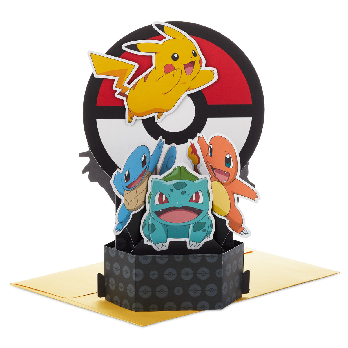 Hallmark Pokémon Birthday Card for Kids, Pop Up 3D (Pikachu, Charmander)