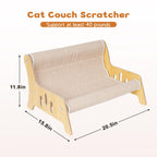 Large Sisal Cat Scratcher Couch for Indoor Cats, Scratching Board Furniture