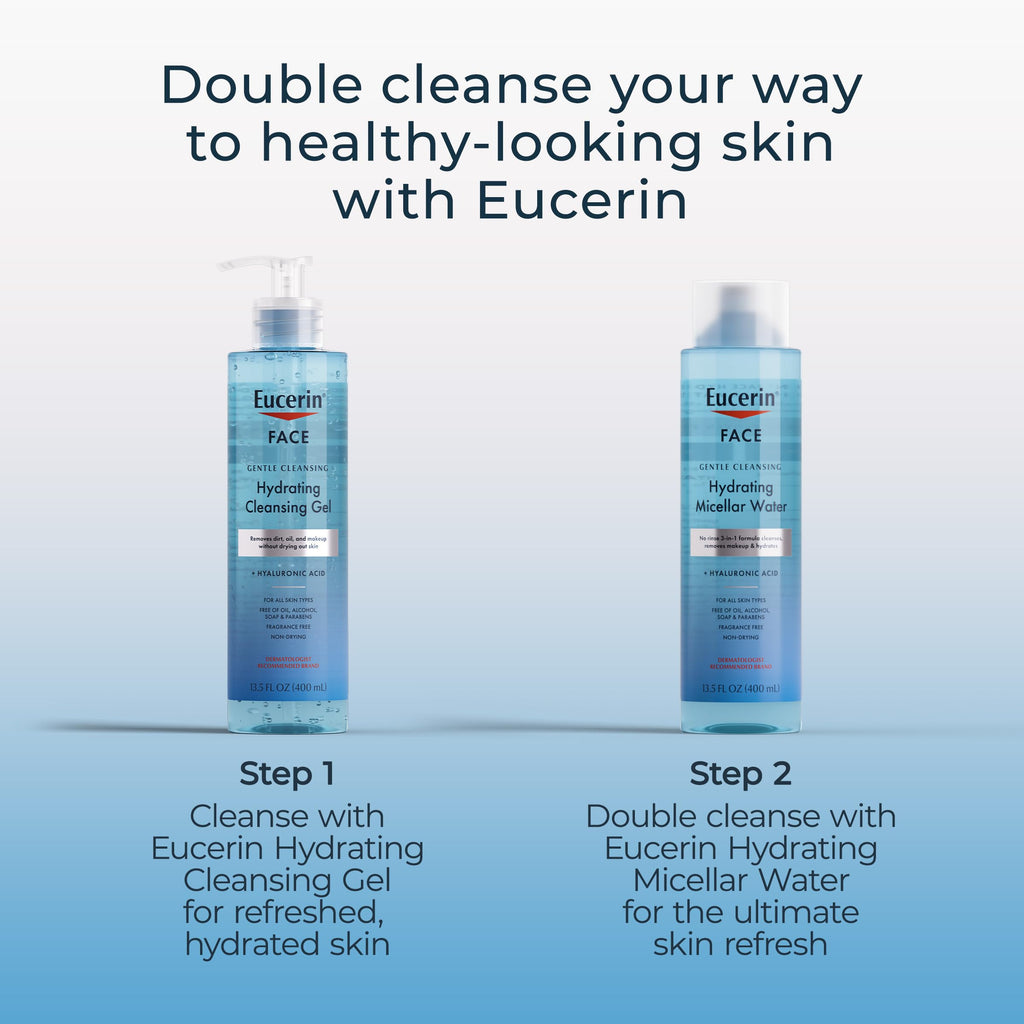 Eucerin Gentle Cleansing Hydrating Gel Cleanser, 13.5 Fl Oz Bottle