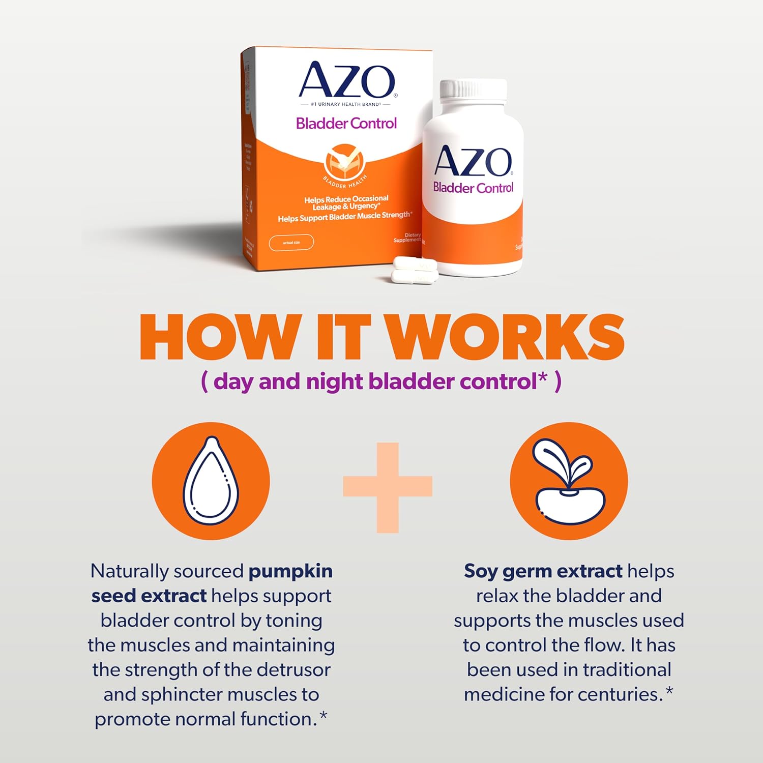 Buy now AZO Bladder Control with Go-Less Daily Supplement | Helps Reduce Occasional Urgency, leakage due to laughing, sneezing and exerciseâ€ â€ â€  | 72 Capsules at indiglob india