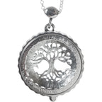 Buy now Artisan Owl Tree of Life 4x Magnifier Magnifying Glass Sliding Top Pendant Necklace, 30" at indiglob india