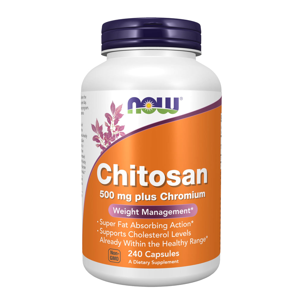 Buy now NOW Supplements, Chitosan 500 mg plus Chromium, Weight Management*, 240 Veg Capsules at indiglob india