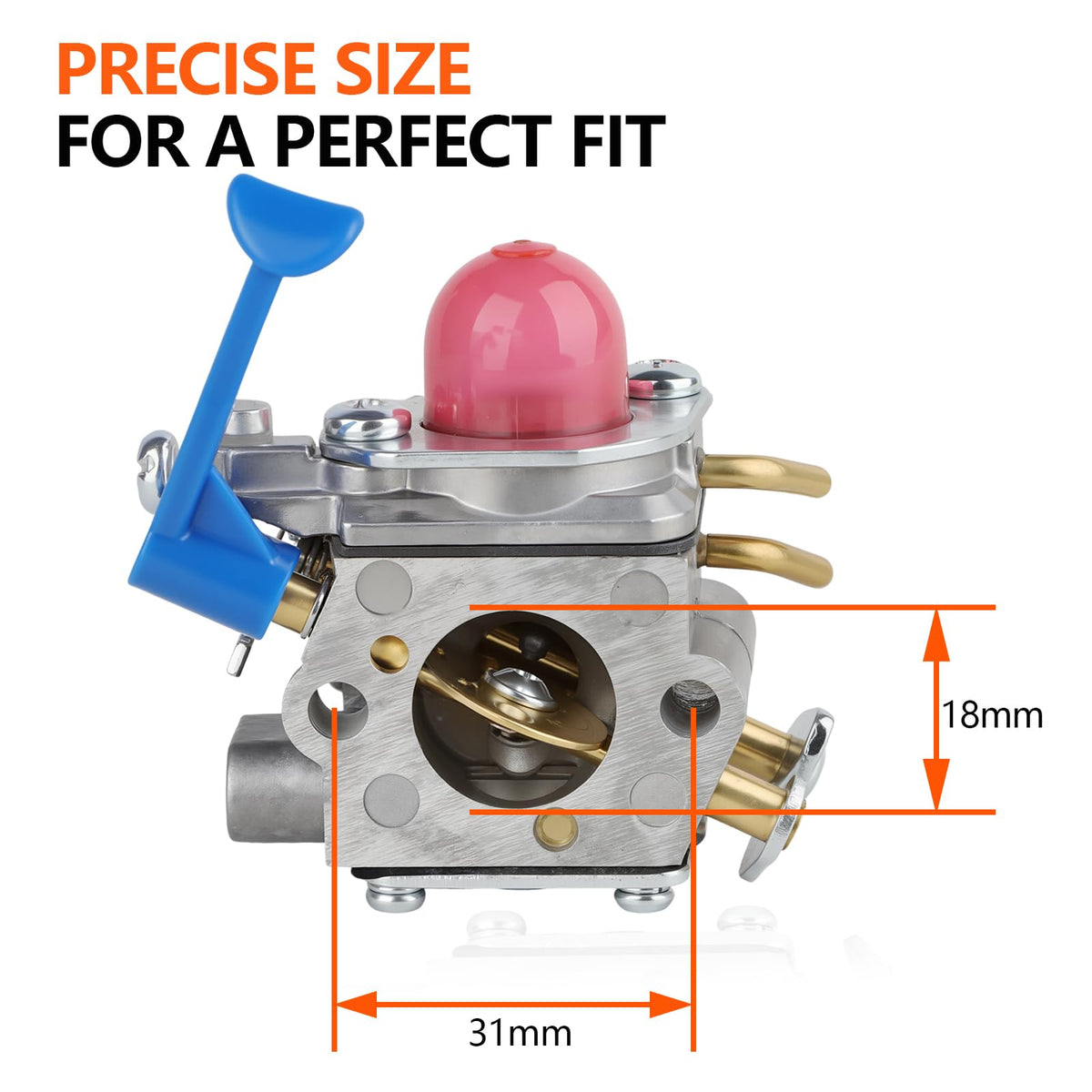 HUZTL 128LD Carburetor Tune Up Kit for Husqvarna 128CD 128L 125L 128LX Gas Trimmer Replaces 545081848 with Air Filter Fuel Line Kit