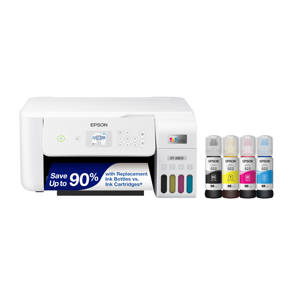 Epson EcoTank ET-2803 Wireless Color All-in-One Supertank Printer