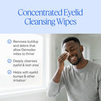 Towelettes with Tea Tree Oil Extract, 24 Count | Natural Face, Eyelash & Eyelid Cleansing Wipes to Clear Dirt & Debris that Allow Demodex Mites to Thrive