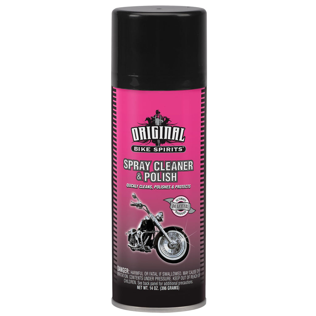 Bike Spirits Spray Cleaner & Polish 14 oz (2 Pack) + Microfiber Rag