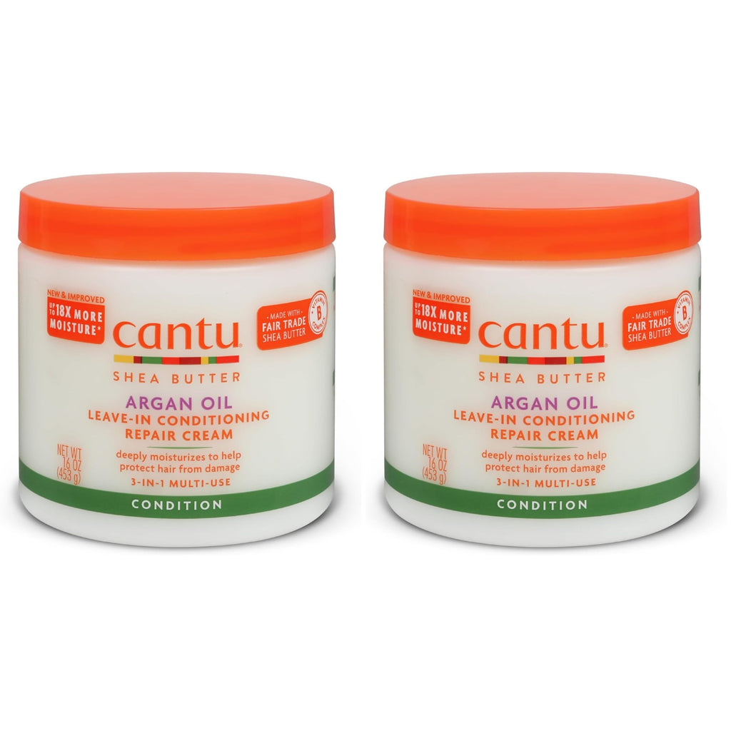 Cantu Argan Oil Leave in Conditioning Repair Cream, 16 Ounce