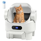 Automatic Cat Litter Box, Self Cleaning, Open-Top, Safety Sensors, Toilet