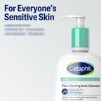 Cetaphil Gentle Clear Acne Foaming Face Wash, 2% Salicylic Acid, 8 fl oz | 2% Salicylic Acid Cleanser, Clears Pores, Gentle On Sensitive Skin, Dermatologist Recommended, Pump Bottle